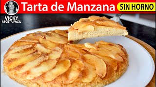 Tarta de Manzana 🍎Sin Horno  VickyRecetaFacil [upl. by Resor909]