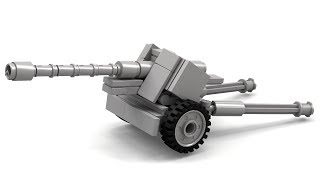 Lego WWII PaK40 Instructions [upl. by Aimahc]