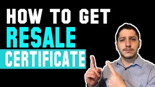 How To Get A Resale Certificate amp Tax Exemption For Wholesale Dropshipping [upl. by Daiz]