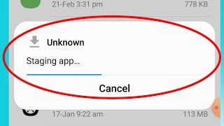 How To Fix Install Unknown Staging App Problem Solve in Android [upl. by Lema]