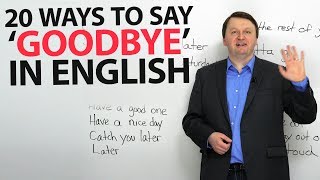 Ways to say hello and Goodbye in English  Formal and informal  Speak English [upl. by Isewk651]