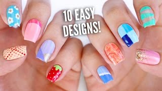 10 Easy Nail Art Designs for Beginners The Ultimate Guide 4 [upl. by Halfdan633]