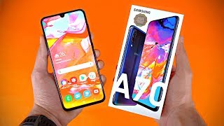 Samsung Galaxy A70 quotMEGA GALAXYquot  UNBOXING amp FIRST LOOK [upl. by Merci]