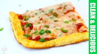 Cauliflower Crust Pizza Recipe  That Does NOT Fall Apart [upl. by Evander]