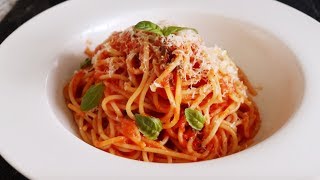 Spaghetti Napoletana  Italian cooking Journey  Homefoodbuzz [upl. by Hocker]