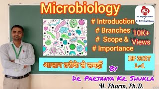 Microbiology  Introduction Branches Scope and Importance  BP 303T  L1 [upl. by Sairacaz]