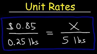 Unit Rates Ratios amp Proportions  Word Problems [upl. by Manvel]