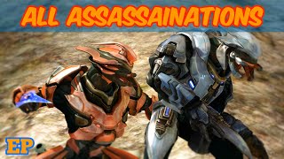 All Halo Reach Assassinations  Halo MCC [upl. by Eelnayr935]