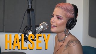 Halsey Talks Without Me Breakup With GEazy Tattooing Halloween amp More [upl. by Irrahs]