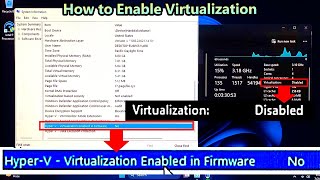 How to Enable Virtualization For Intel or AMD Processors [upl. by Emmanuel]