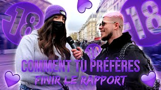 COMMENT TU PRÉFÈRES FINIR LE RAPPORT   Micro Trottoir [upl. by Daphne397]