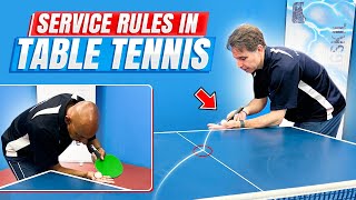 Service Rules  PingSkills  Table Tennis [upl. by Haelat]