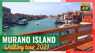 MURANO Italy walking tour in 4k  Venice [upl. by Atelra]