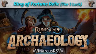 Ring of Fortune Relic  Permanent Tier 3 Luck  Archaeology  RuneScape [upl. by Alrac]