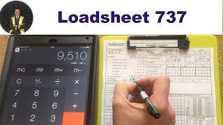 ✈ Boeing 737 LOADSHEET ✈ [upl. by Etiragram]