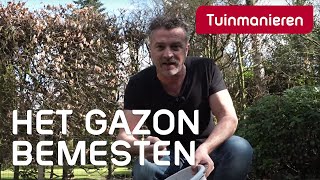 Hoe onderhoud je het gazon 5  Je gazon bemesten met organische meststoffen  Tuinmanieren [upl. by Wurster]