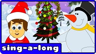 We Wish You A Merry Christmas  Christmas Songs with Lyrics by HooplaKidz SingALong [upl. by Nirehs]