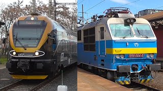 Vlaky Praha hlavní nádraží  2242016  Trains at Prague Main Station [upl. by Capp]