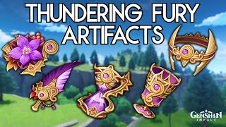 Farm Thundering Fury Artifacts  Genshin Impact [upl. by Sivrup]