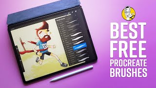 My Favorite Free Procreate Brushes [upl. by Doelling935]