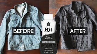 How to Dye a Jean Jacket using Rit [upl. by Absalom]