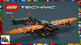 LEGO instructions  Technic  42120  TwinEngine Aircraft Model B [upl. by Assereht]