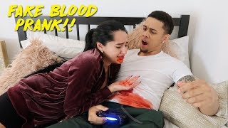 GIRLFRIEND THROWS UP BLOOD ON BOYFRIEND AMBULANCE CALLED  KB AND KARLA [upl. by Irual842]