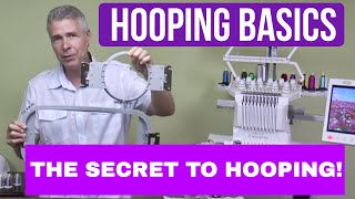 Machine Embroidery Hooping Basics Tutorial [upl. by Ranice]