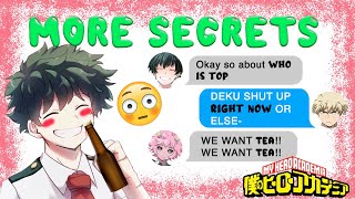 DRUNK Deku REVEALS SECRETS 😏 BNHA Texts  MHA Chat  BakuDeku [upl. by Attena]