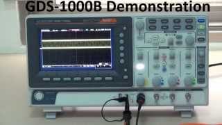 GW Instek  Digital Storage Oscilloscope GDS1000B Demonstration [upl. by Shewchuk361]