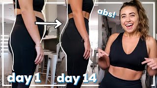 Abs in 2 weeks I tried Chloe Tings Ab Challenge amp it actually worked [upl. by Nillor]