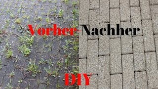 DIY Tipps zum Reinigen von PflastersteinenDIY tips for cleaning paving stones [upl. by Grearson]