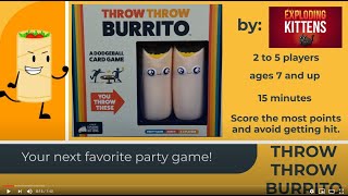 How to Play THROW THROW BURRITO [upl. by Michaella]