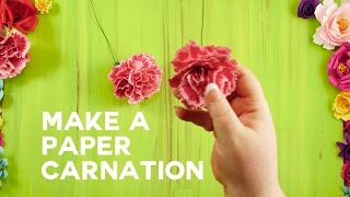 Paper Carnation  Rolled and Ruffled Petals [upl. by Fortin]