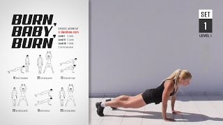 Burn Baby Burn Total Body Home Workout [upl. by Eckardt]