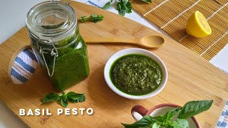 Fresh Basil Pesto Recipe  How to make Pesto Sauce at home  Easy Pesto Recipe [upl. by Nivej]