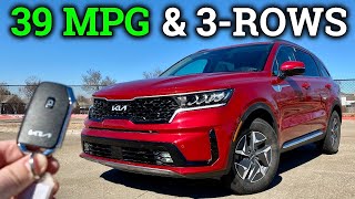 3Rows AND Efficient 2022 Kia Sorento Hybrid Review amp Drive [upl. by Ellenoj245]