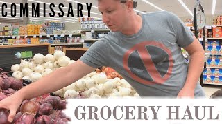 HAWAII GROCERY HAUL  COMMISSARY  HOLO HOLO ADVENTURES [upl. by Arinaj]