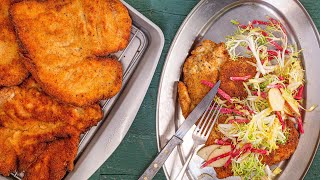 How To Make Chicken Schnitzel By Rachael [upl. by Hnid]