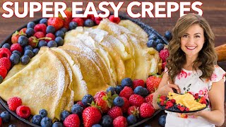 How to make Crepes  Easy Crepe Recipe [upl. by Talanta]