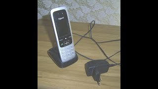 Funktionsprüfung Telefon Gigaset C430Functional Testing cordless phone Gigaset C430 [upl. by Napier479]