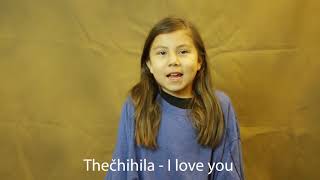 Lakota Word Wednesday Thečhíȟila  I love you [upl. by Annaegroeg972]