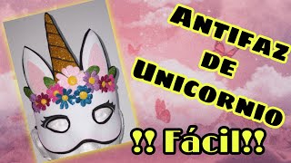 Antifaz de unicornio fácil de hacer¡¡¡¡¡ [upl. by Julianna]