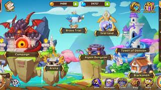 Idle Heroes 3  Getting First E1 Hero [upl. by Enilorac577]