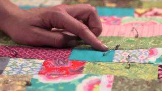 Quilty Tying a Quilt—Quilting Howto [upl. by Zaccaria921]