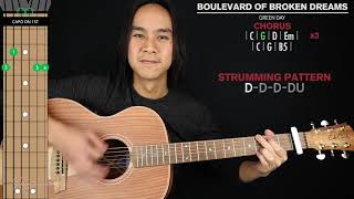 Boulevard of Broken Dreams ACOUSTIC Guitar Cover Green Day 🎸Tabs  Chords [upl. by Pironi]