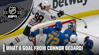 Connor Bedard scores Michigan goal 😱  NHL on ESPN [upl. by Walling]