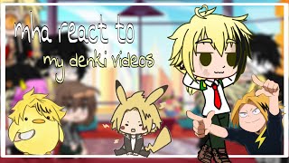 mhabnha react to denki snaps at Mineta pt 1 and 2 and   read desc [upl. by Atteuqram]