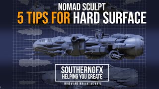 Nomad App – 5 Hard surface sculpting tips [upl. by Ahsitniuq]