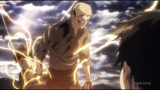 Attack on Titan Bertholdt Reiner Reveal Armored Colossal Titan English Dubbed [upl. by Notaek]